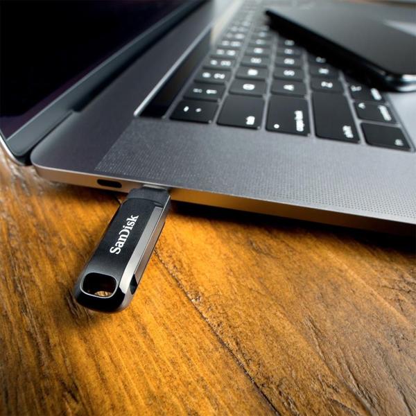 Imagem de Pen Drive 128GB Sandisk Ultra Dual Drive Go, USB-C, Preto - SDDDC3-128G-G46