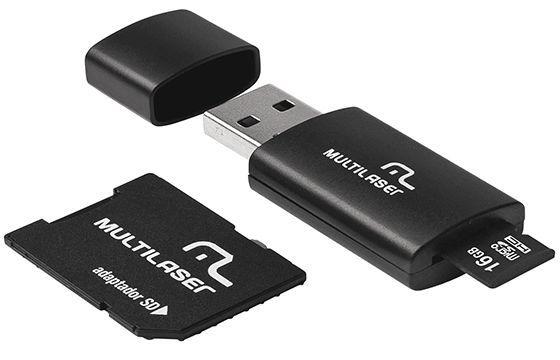 Imagem de Pen Drive 16 GB Kit 3 em 1 Class 10 - Multilaser MC112