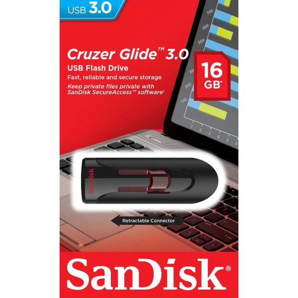 Imagem de Pen Drive 16gb Cruzer Glide Z600 Sandisk