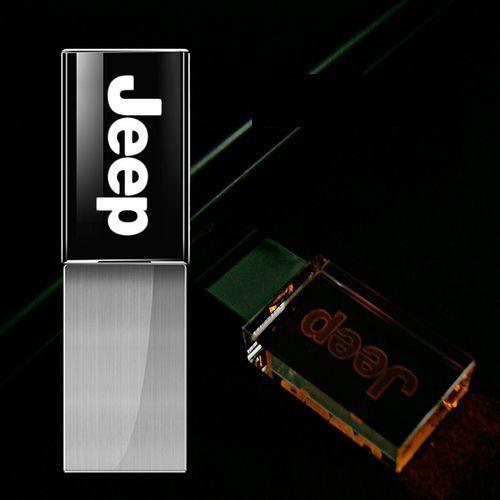 Imagem de Pen Drive 16GB Luz de Diodo Logo Do JEEP 