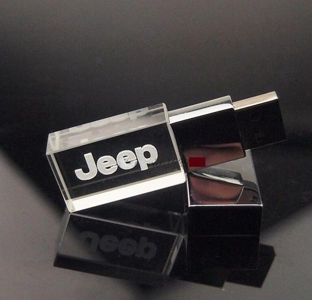 Imagem de Pen Drive 16GB Luz de Diodo Logo Do JEEP 