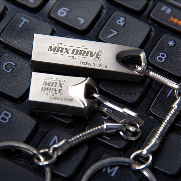 Imagem de Pen drive 16GB metal chaveiro slim prateado