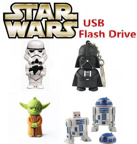 Imagem de Pen Drive 16gb Personalizado Star Wars Guerra Nas Estrelas