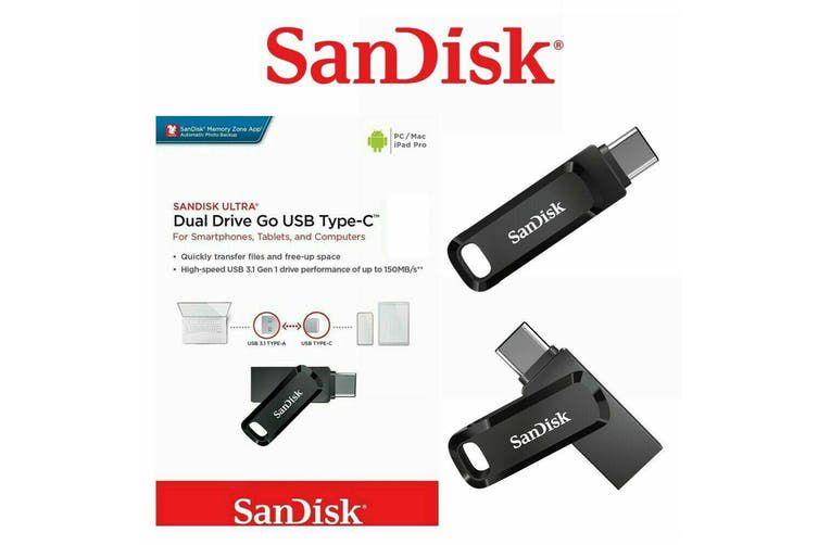 Imagem de Pen Drive 32gb Dual Drive GO USB 3.2 & USB Type C 300mbs Sandisk