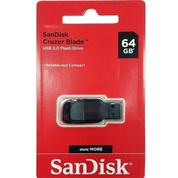 Imagem de Pen Drive 64 GB Cruzer Blade - Sandisk