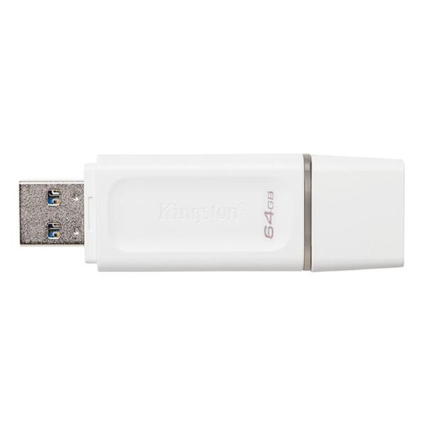 Imagem de Pen Drive 64GB DataTraveler Exodia Kingston, USB 3.2, Branco - KC-U2G64-5R