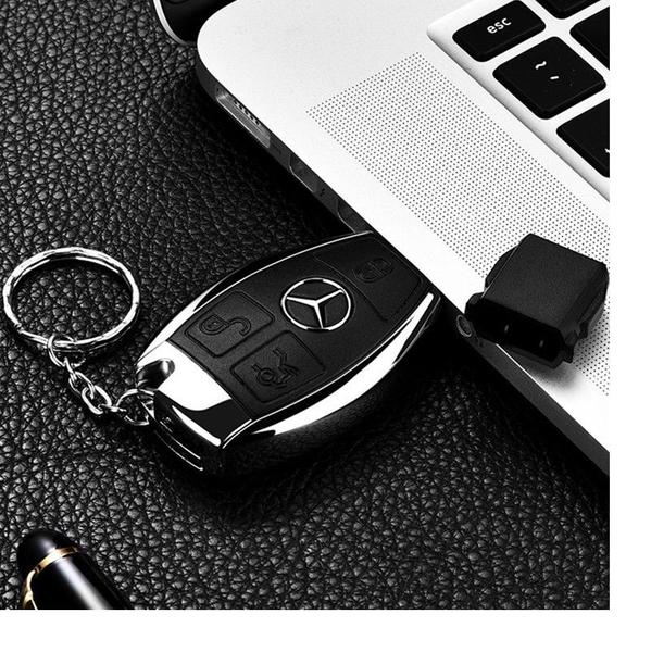 Imagem de Pen Drive 64gb Personalizado Chave Mercedes Benz Com Caixa de Presente Estilizada