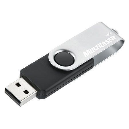 Imagem de Pen Drive 64gb Twist2 Preto/prata Pd590