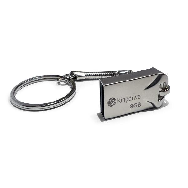 Imagem de Pen Drive 8GB 2.0 com Chaveiro Metal Kingdrive com Garantia