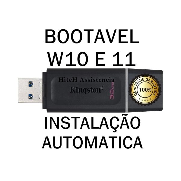 Imagem de Pen Drive bootavel automatico kingston instação/formatação 2 em 1 10-11