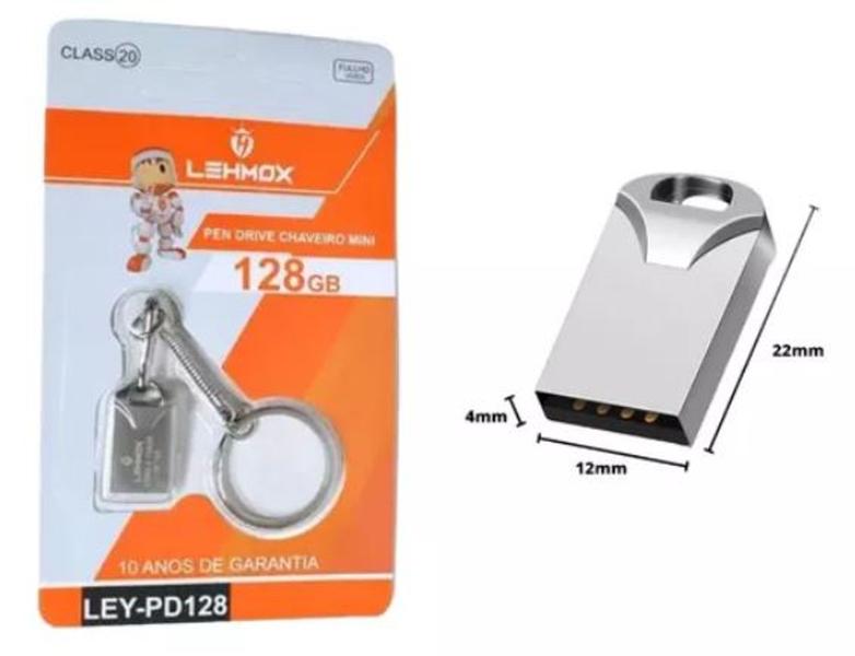 Imagem de Pen Drive Chaveiro 128G USB 2.0 Lehmox