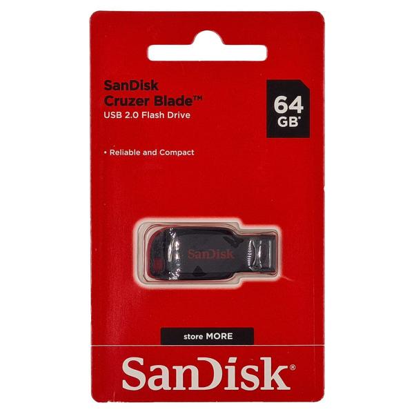 Imagem de Pen Drive Cruzer Blade 64GB USB 2.0 B35 Sandisk