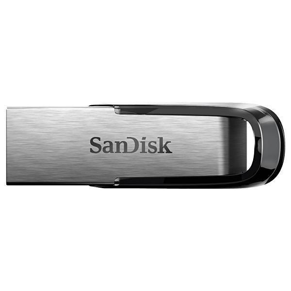 Imagem de Pen Drive de 64GB SanDisk Ultra Flair SDCZ73-064G-G46 USB 3.0 - Prata / Preto