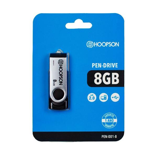 Imagem de Pen Drive Hoopson 8GB, USB 2.0 - CZL-M9(8GB)PEN 001-8GB