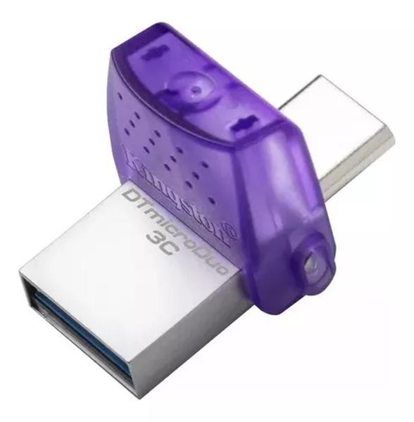 Imagem de Pen Drive Kingston Datatraveler Microduo 3c De 128gb Usb 3.2