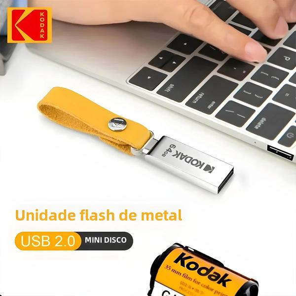 Imagem de Pen Drive KODAK USB 2.0 - 128GB, 64GB ou 32GB - Para Micro PC