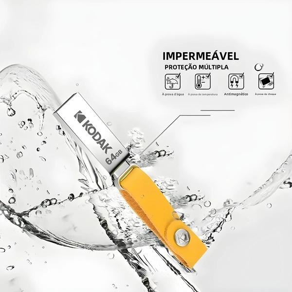 Imagem de Pen Drive KODAK USB 2.0 - 128GB, 64GB ou 32GB - Para Micro PC