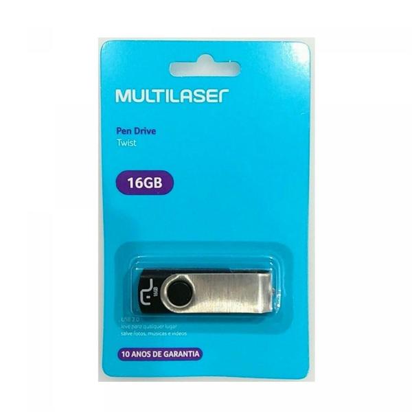 Imagem de Pen Drive MULTILASER Twist 16GB USB 2.0 PD588