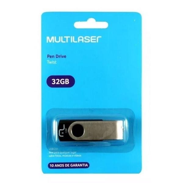 Imagem de Pen Drive MULTILASER Twist 32GB USB 2.0 PD589