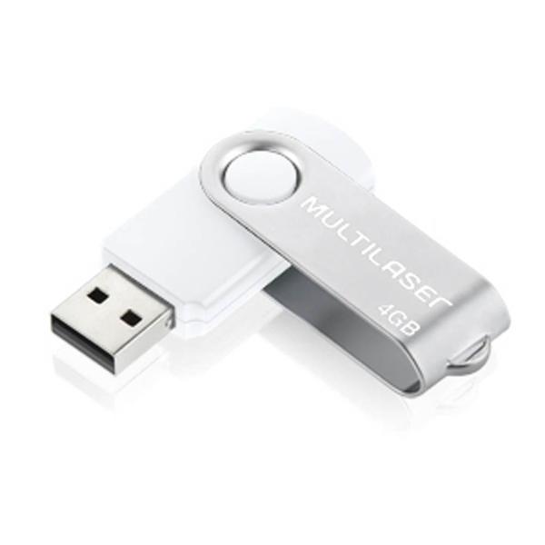 Imagem de Pen Drive Multilaser Twist 4GB PD886 Branco - Multilaser