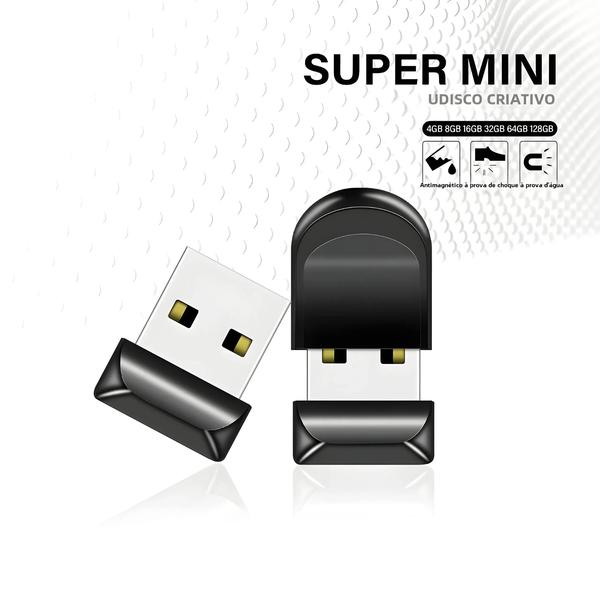 Imagem de Pen Drive USB 2.0 - 8GB, 16GB, 32GB e 64GB - Mini e Inquebrável