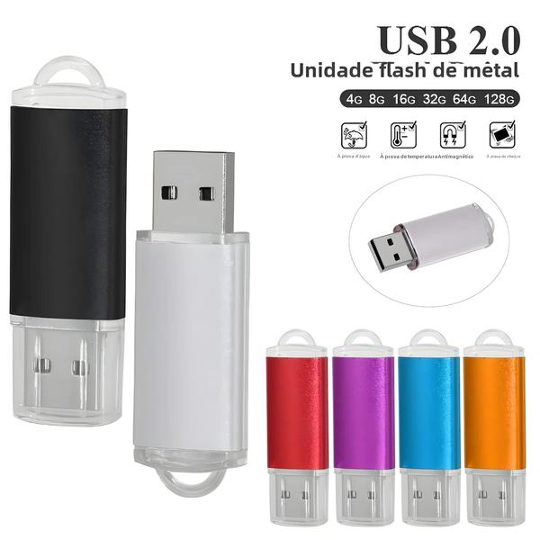 Imagem de Pen Drive USB 2.0 de Alta Velocidade - 4GB a 128GB