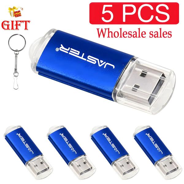 Imagem de Pen Drive USB 2.0 - Kit com 5 Unidades (4GB, 16GB, 32GB, 64GB e 128GB)