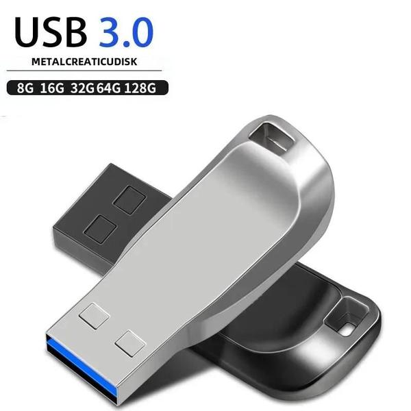 Imagem de Pen Drive USB 3.0 de Alta Velocidade - 128GB, 64GB, 32GB e 16GB