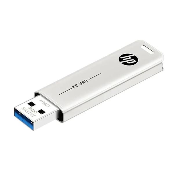 Imagem de Pen Drive USB 3.2 HP X796W de Metal - Alta Velocidade (256GB, 128GB, 64GB, 32GB)