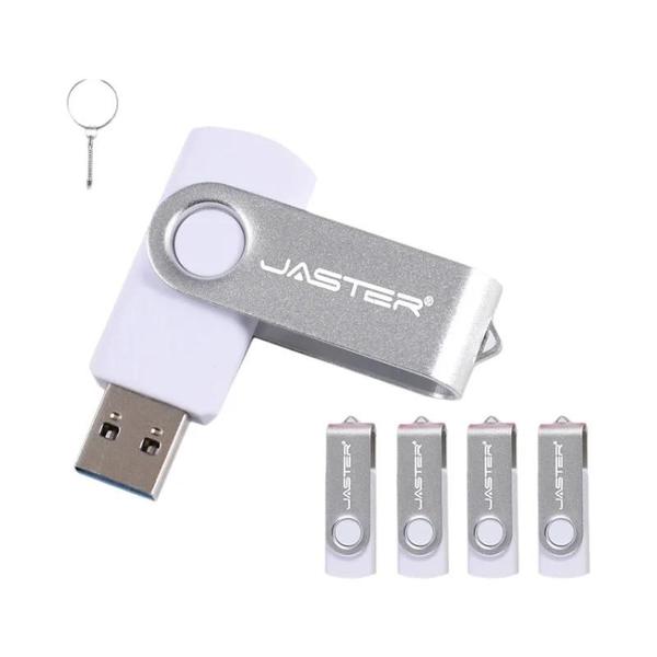 Imagem de Pen Drive USB 5 Peças (128GB, 64GB, 32GB, 16GB) com Chaveiro - Presente Criativo