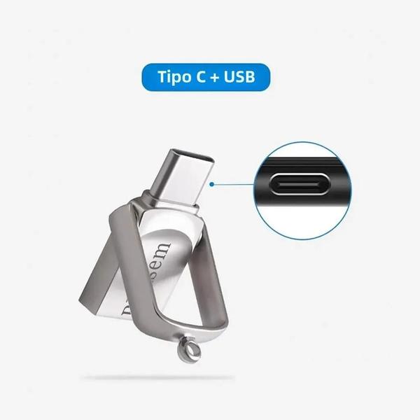 Imagem de Pen Drive USB Bliksem 2 em 1 - 32GB, 64GB ou 128GB - Alta Velocidade