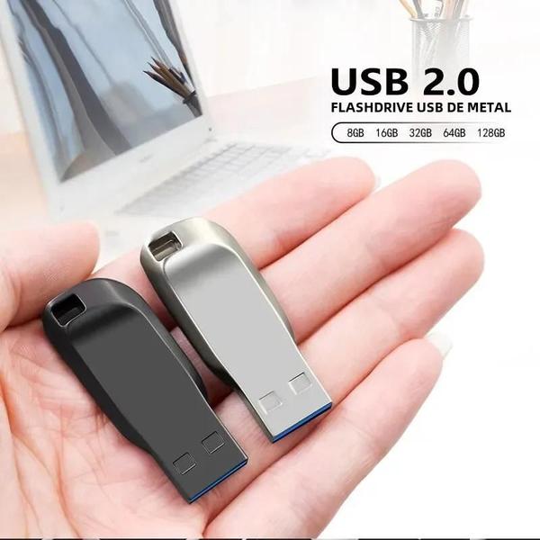 Imagem de Pen Drive USB de Metal - Alta Velocidade (8GB a 128GB)