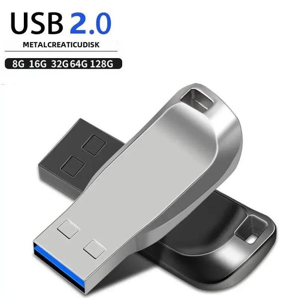 Imagem de Pen Drive USB de Metal - Alta Velocidade (8GB a 128GB)