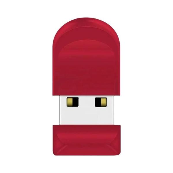 Imagem de Pen Drive USB Mini 16GB/32GB/64GB - Cores Preto, Vermelho e Branco - Presente Criativo