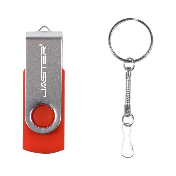 Imagem de Pen Drive USB Rotativo Colorido - 8GB a 128GB - Com Clip