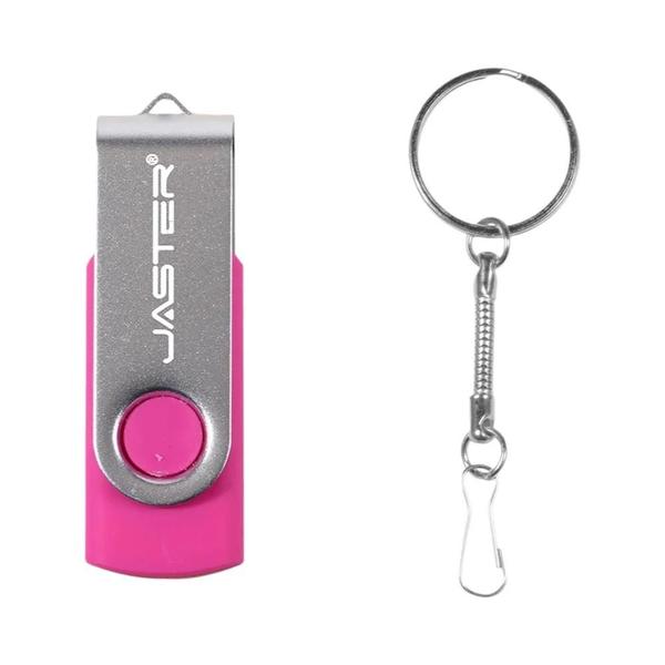 Imagem de Pen Drive USB Rotativo Colorido - 8GB a 128GB - Com Clip