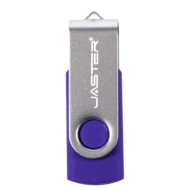 Imagem de Pen Drive USB Rotativo Colorido - 8GB a 128GB - Com Clip