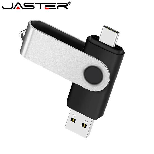 Imagem de Pen Drive USB Tipo C de Metal - 64GB, 32GB e 16GB - Rotativa para Android