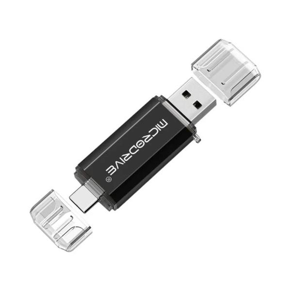 Imagem de Pen Drive USB Tipo C e Micro USB OTG - Alta Velocidade - 128GB, 64GB, 32GB, 16GB e 8GB