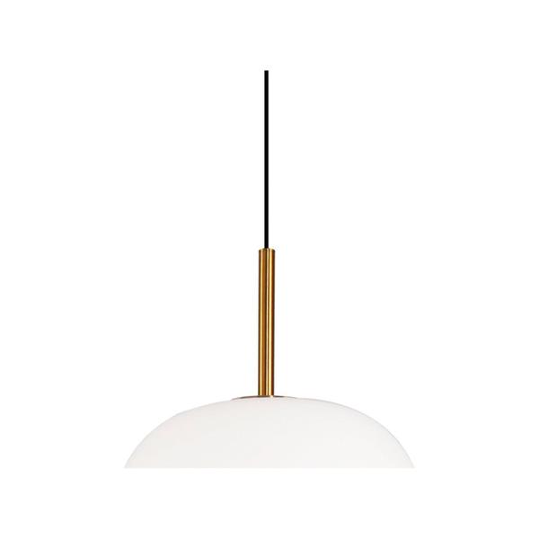 Imagem de Pendente 42x30cm Tres HC016G Bella Iluminação Dourado/Branco