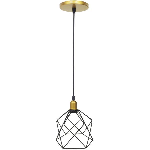 Imagem de Pendente Aramado Cálice Luminária Lustre Luxo Teto Retrô Vintage Balcão Agp Ilumini Industrial