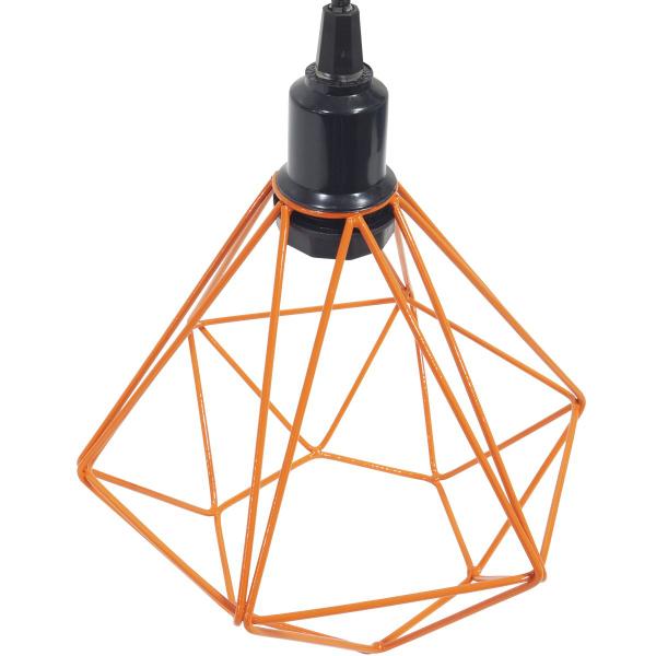 Pendente Aramado Diamante Luminária Lustre P Teto Retrô Vintage Industrial Balcão Agp Ilumini Imagem de Pendente Aramado Diamante Luminária Lustre P Teto Retrô Vintage Industrial Balcão Agp Ilumini