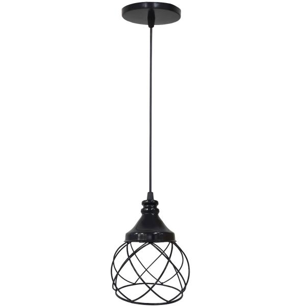 Imagem de Pendente Aramado Esfera Balonê Lustre Luminária Teto Regulável Sala Cozinha Industrial Agp Ilumini