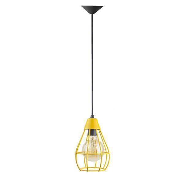 Pendente Aramado Gota - Amarelo - Trybo Imagem de Pendente Aramado Gota - Amarelo