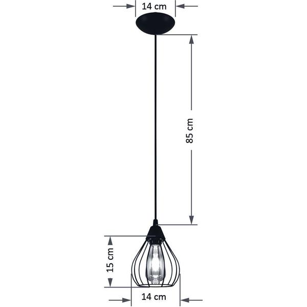 Imagem de Pendente Aramado Teardrop Cobre Sala Quarto cozinha