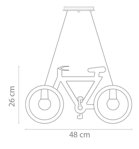 Imagem de Pendente Bicicleta Amarela Formacril