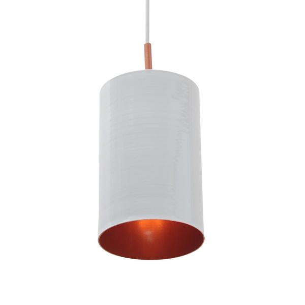 Pendente Bilboquê Poptem Sling Aluminio Branco E Cobre Imagem de Pendente Bilboquê Poptem Sling Aluminio Branco E Cobre