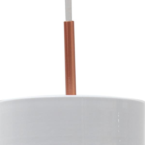 Pendente Bilboquê Poptem Sling Aluminio Branco E Cobre Imagem de Pendente Bilboquê Poptem Sling Aluminio Branco E Cobre
