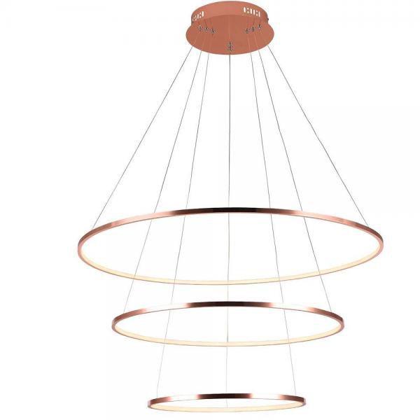 Imagem de Pendente Birdie Rose Gold e Branco 80 cm