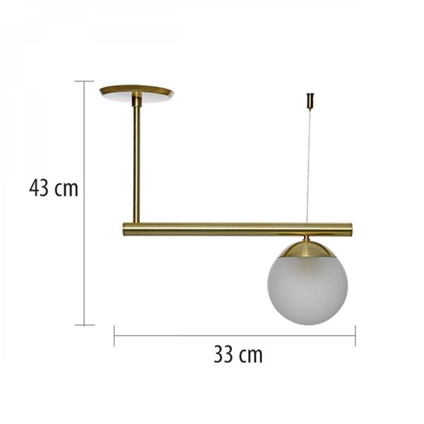 Imagem de Pendente Bivolt em Aluminio e Vidro Infinity Lux